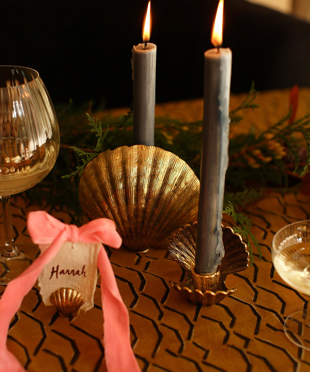 Brass Shell Decorative Card Holder