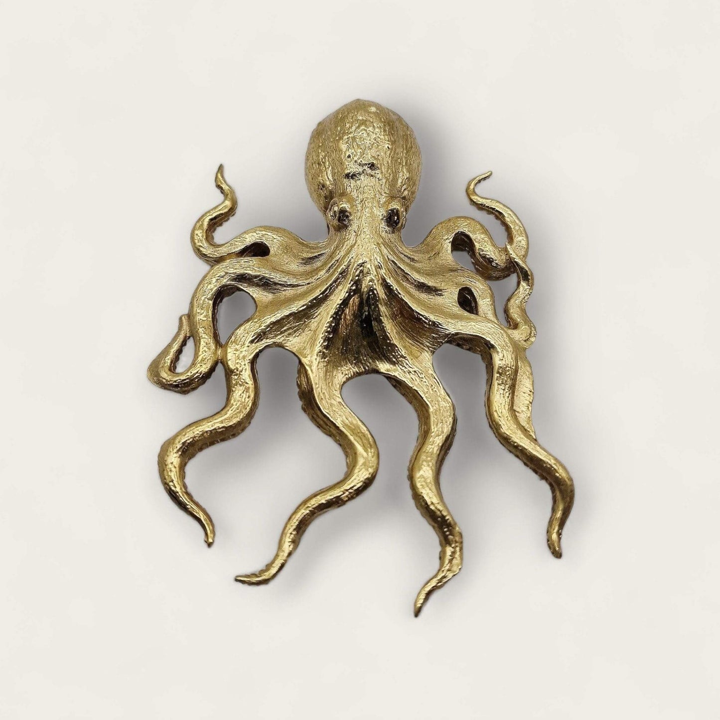 Brass Octopus Mini Hanging Wall Art image 0