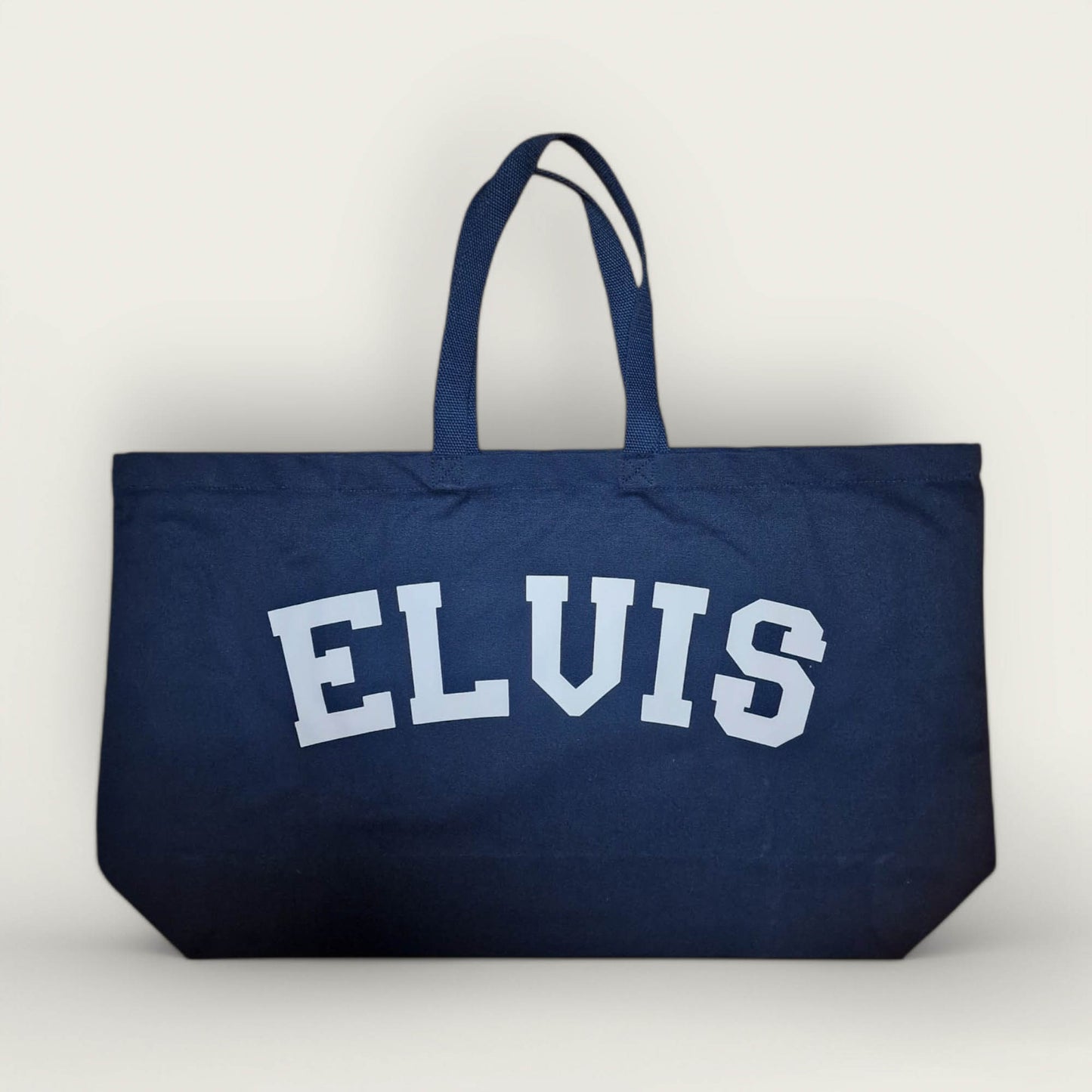 Blue Canvas Large Elvis Tote Bag image 0