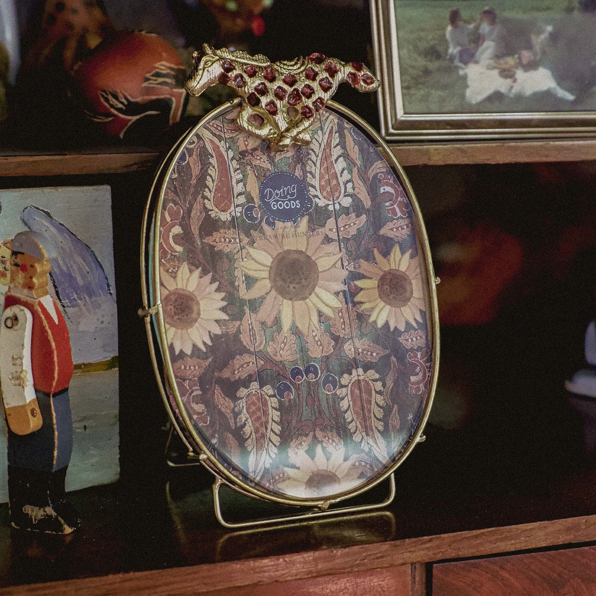 Doing Goods Wild Horses Oval Frame image 2
