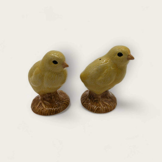 Quail Ceramic Chicks Salt and Pepper Set image 0