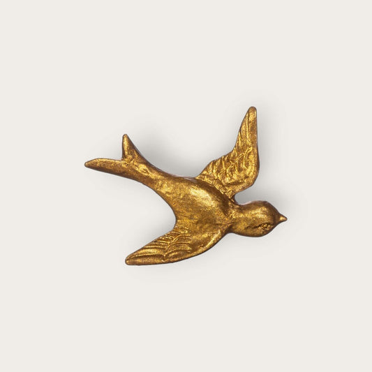 Gold Swallow Drawer Knob image 0