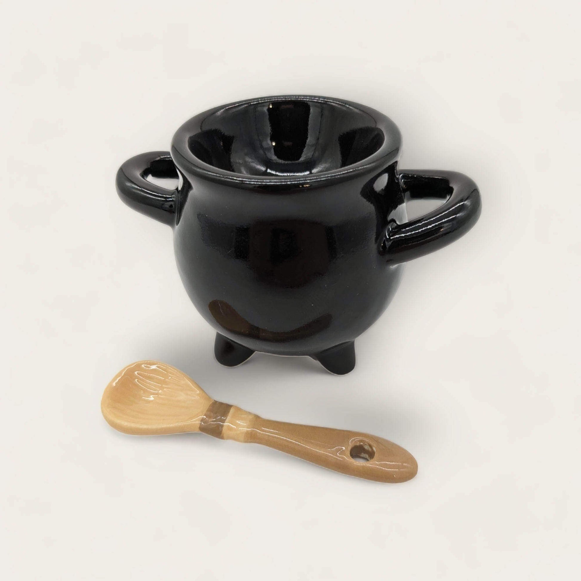 Cauldron Egg Cup and Broomstick Spoon image 2