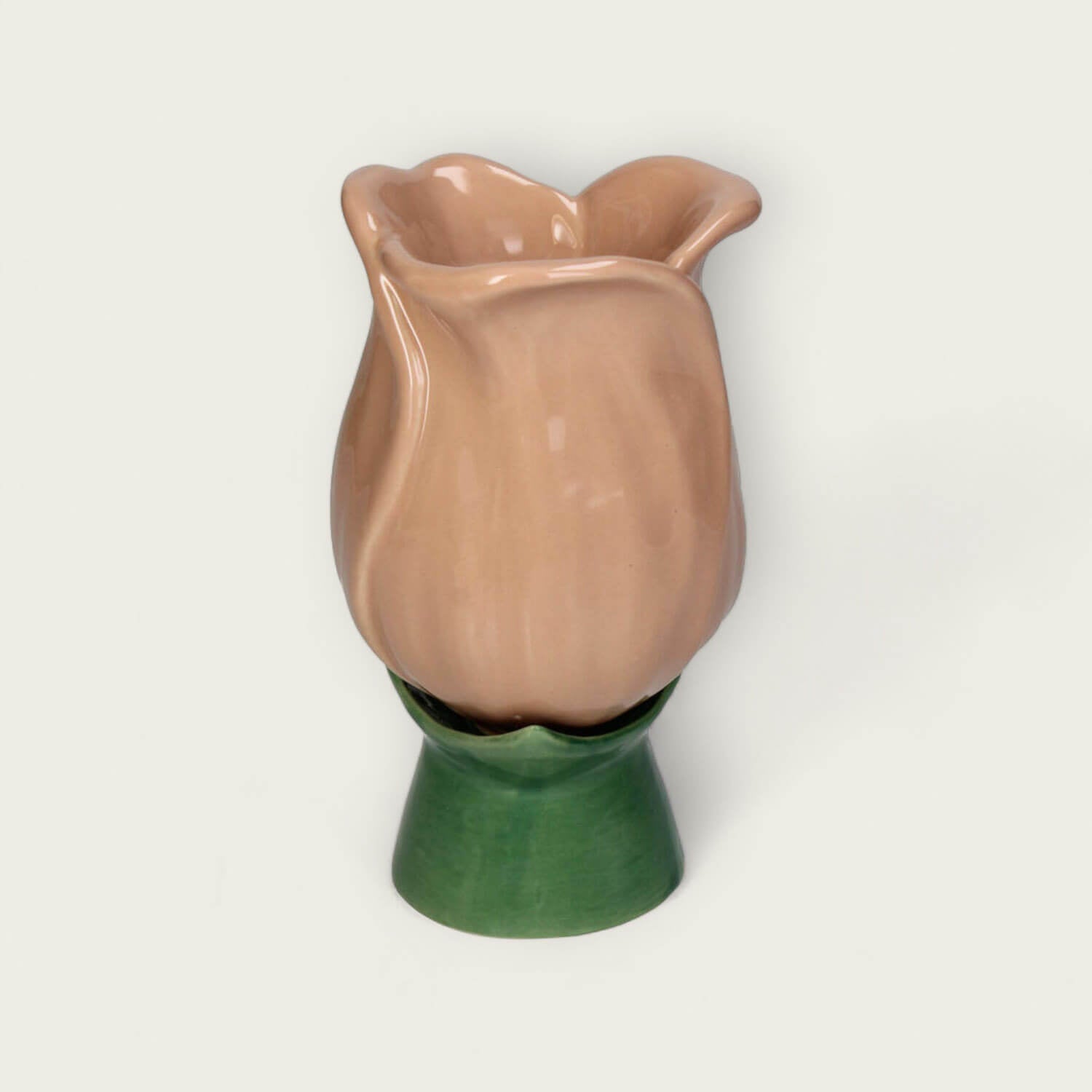 Peach Tulip Ceramic Vase image 0