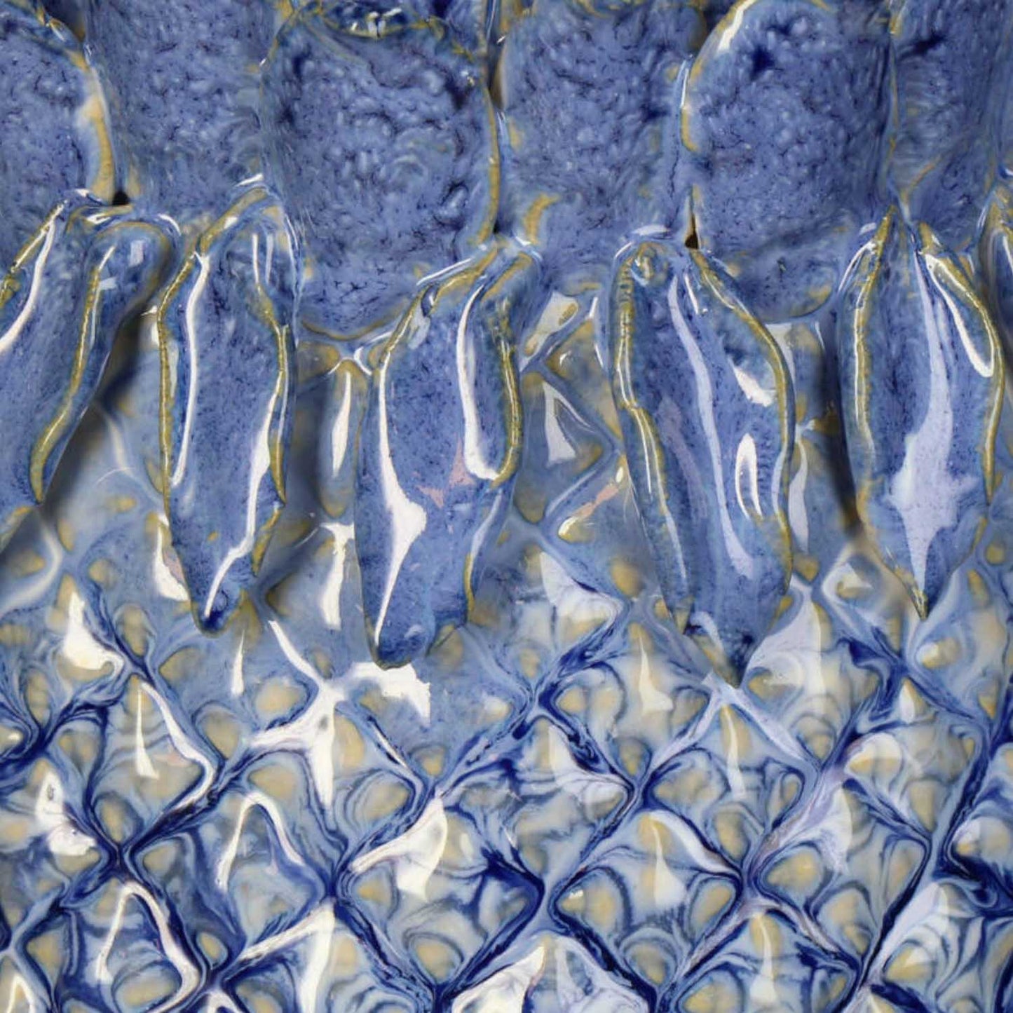 Blue Pineapple Stoneware Vase image 2