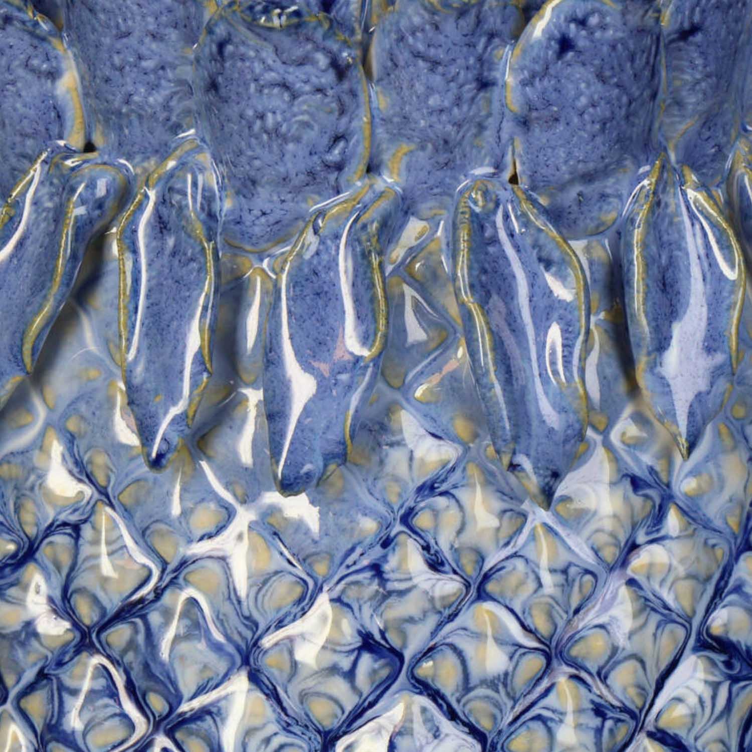 Blue Pineapple Stoneware Vase image 2
