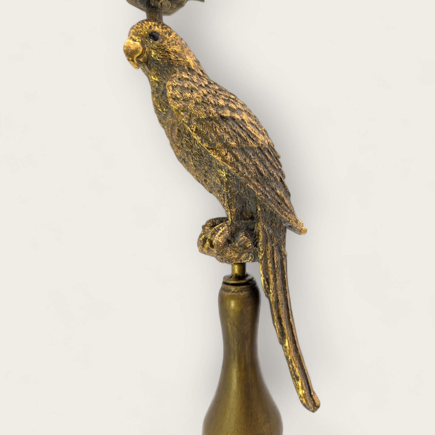 Gilded Perch Golden Parrot Candleholder image 3