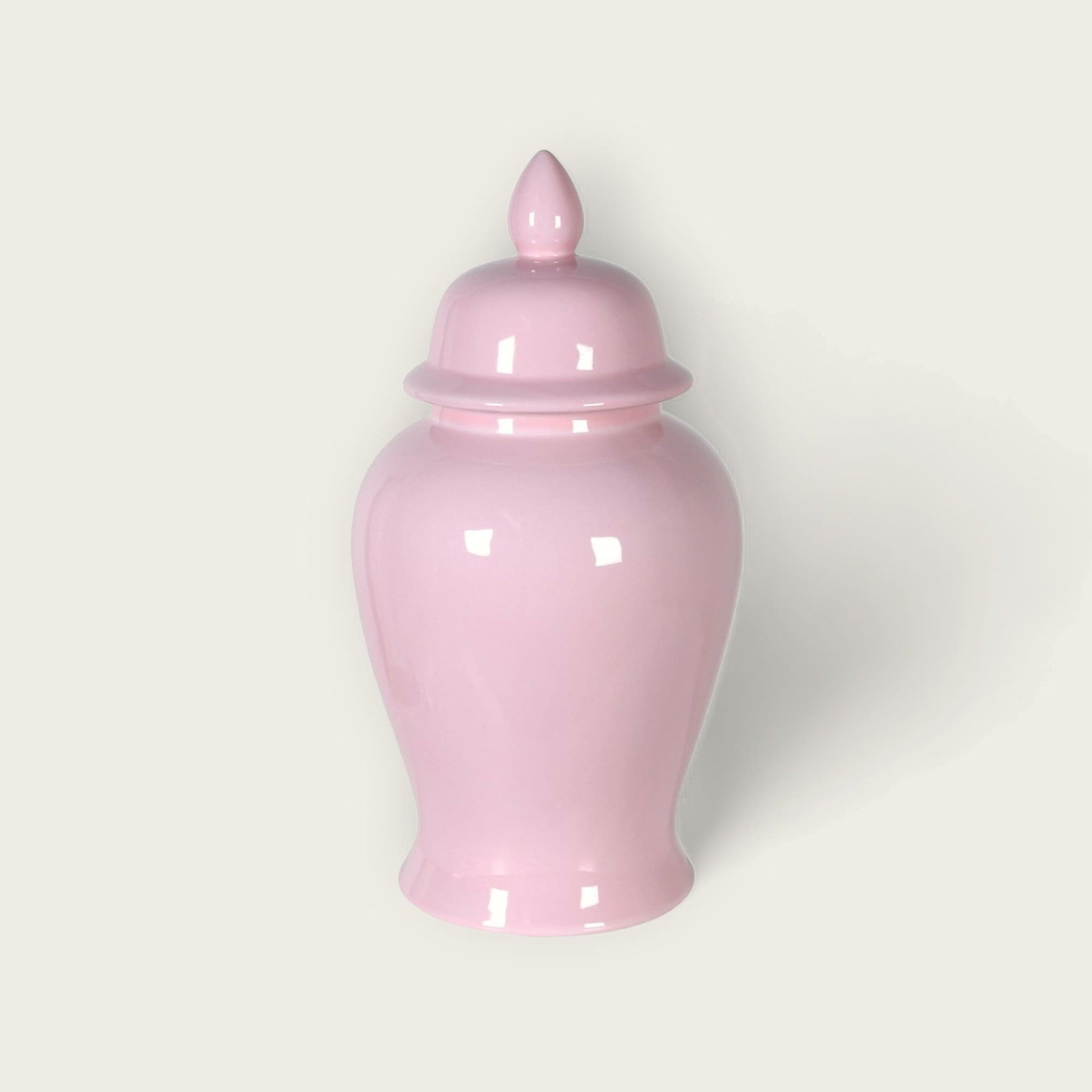 Large Ceramic Pink Ginger Jar image 0
