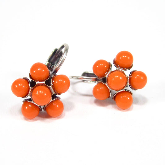 Vintage Style Flower Earrings - 70s Style