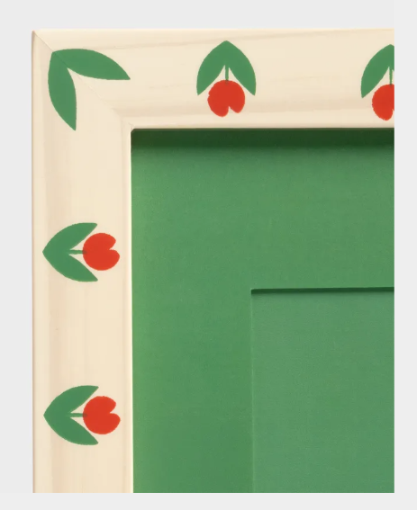 Hand painted Pine Wood Tulip Photo Frame