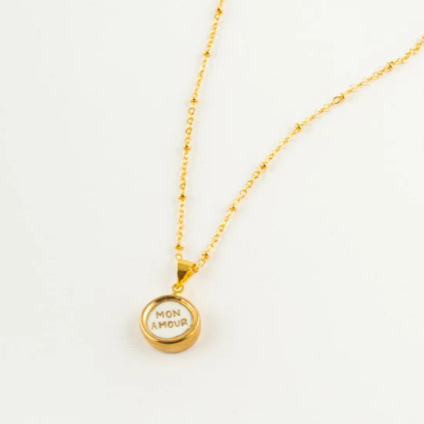 Nach "Mon Amour" Necklace - Words of Love