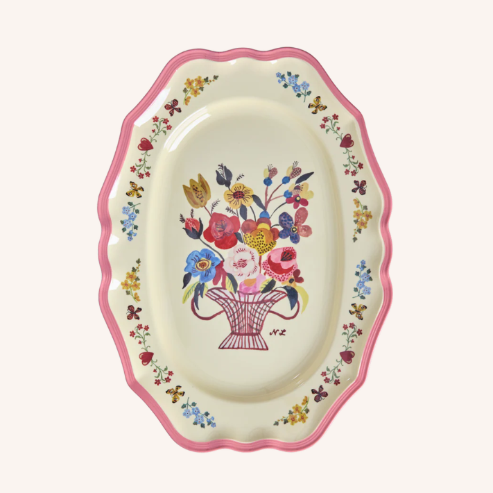 Rice x Nathalie Lété Melamine Large Platter