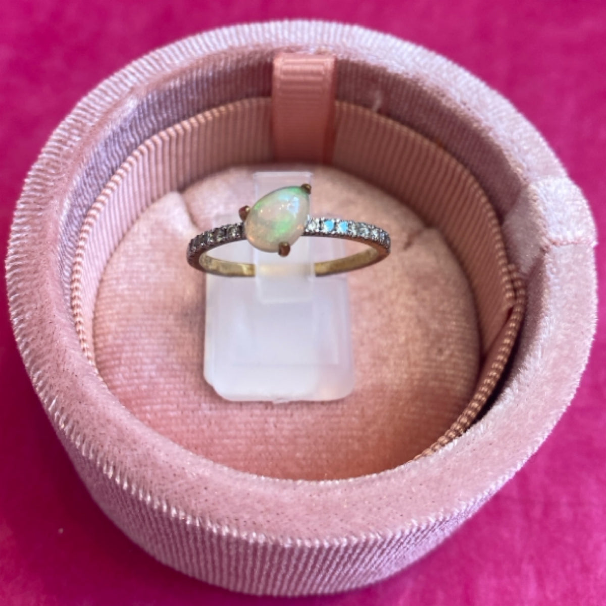 Diamonds and opal gold ring – Fable and Mirth