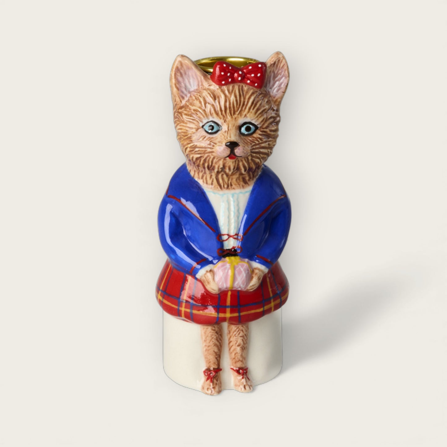 Rice x Nathalie Lété Ceramic Cat Candle Holder