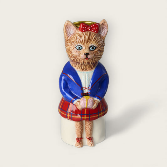 Rice x Nathalie Lété Ceramic Cat Candle Holder