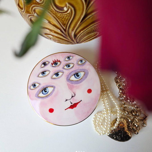 Moon Pie Bone China Trinket Box